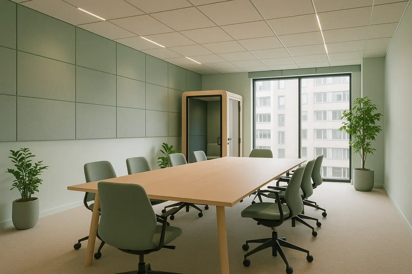 Reforma de sala de reuniones con acústica