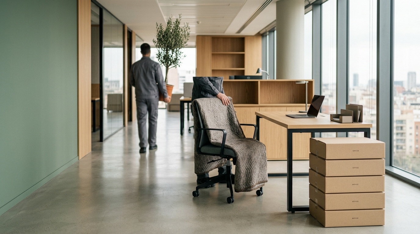Mudanza y logística de oficinas en Barcelona